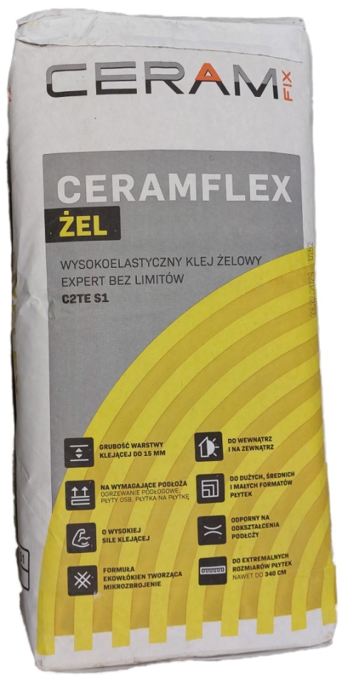 Klej CERAMFLEX ŻEL C2TES1 - 25 kg Klej CERAMFLEX ŻEL C2TES1 - 25 kg